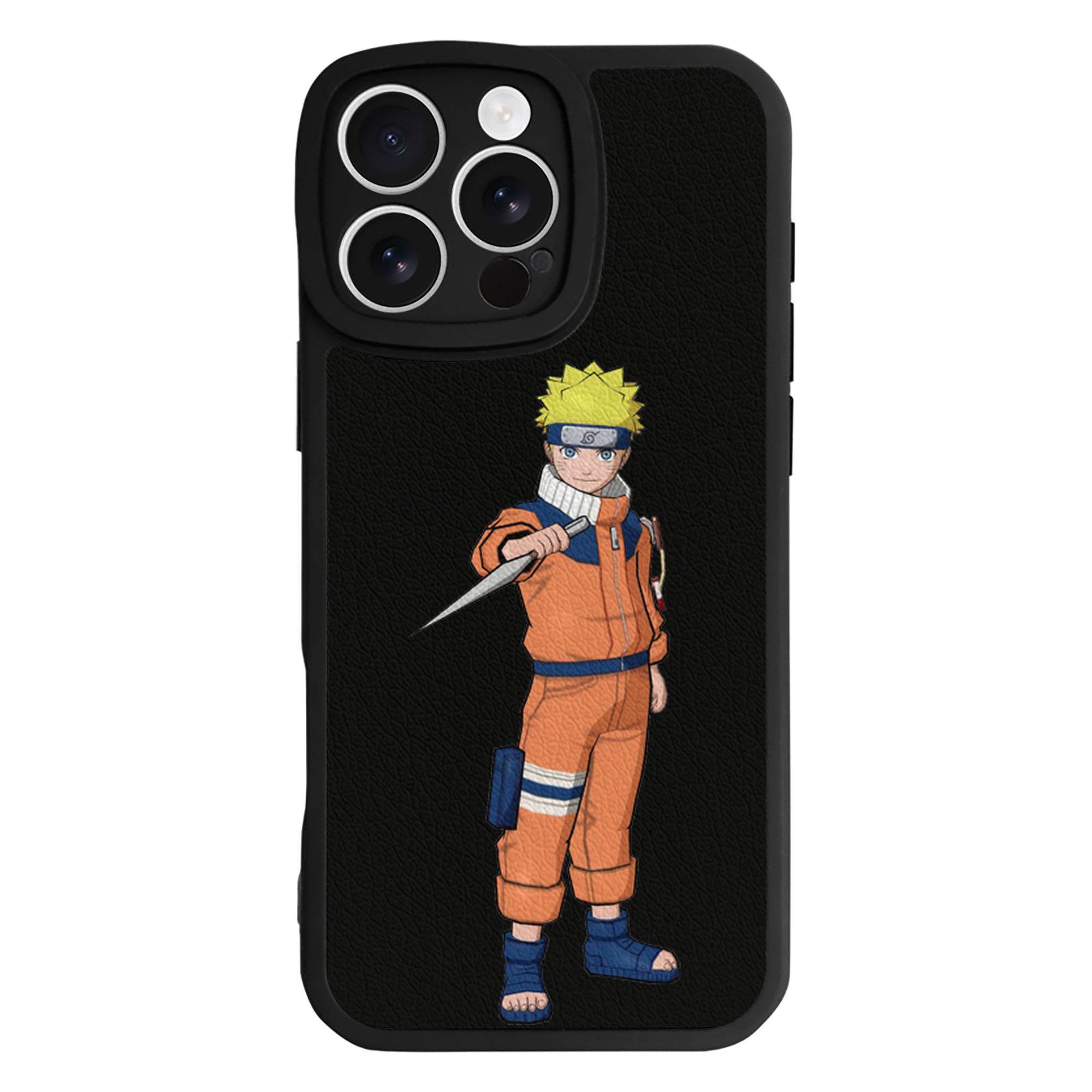 （画像用） NARUTO -ナルト- うずまき ナルト Uzumaki Naruto 【iPhone 16シリーズ対応】シリコンスマホケース（レザー調） 材質：シリコン